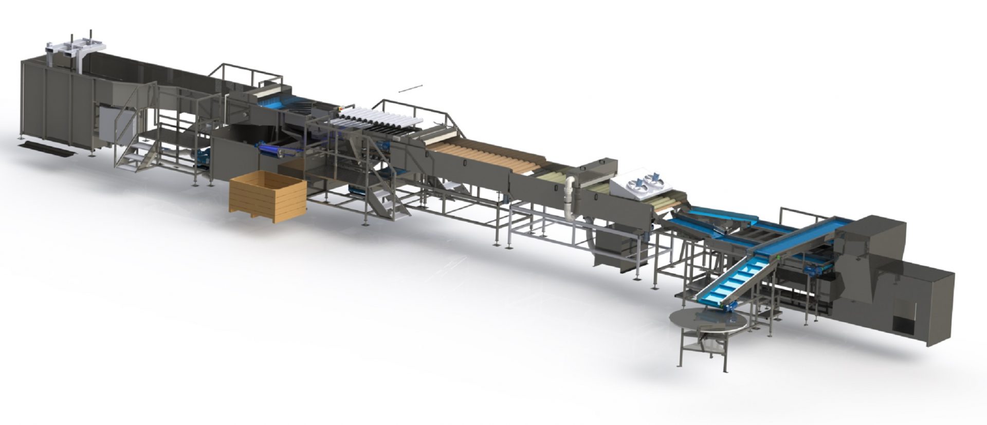 AANVOER SORTEERLIJN POMPOENEN Burg Machinery